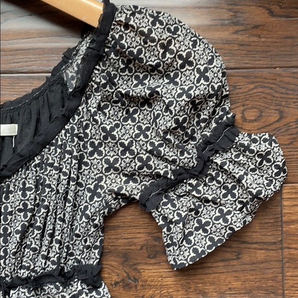 Max Studio peasant dress elastic waist v neck - Picture 6 of 8